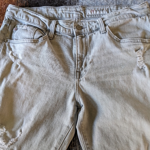 AG Adriano Goldschmied Gray distressed crop - Picture 4 of 8